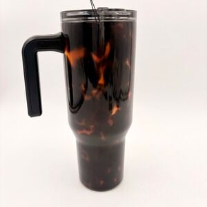 Hydrapeak Voyager 40oz Tumbler Artisan Collection Tortoise Black Insulated Mug
